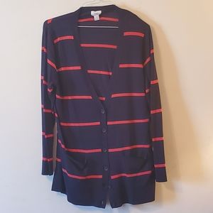 Old navy striped cardigan sweater XL